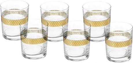 Набор стаканов для виски Гусь-Хрустальный "Винтаж", EAV25-405, 255 мл, 6 шт