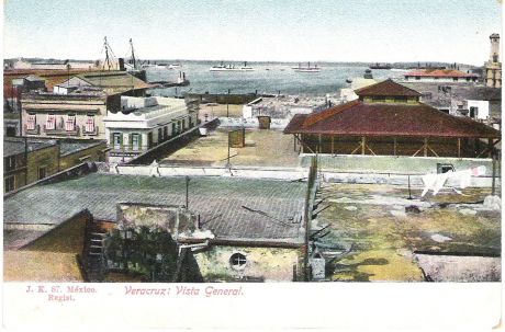 Почтовая открытка "Verazcruz: Vista General. #87". Мексика, начало ХХ века
