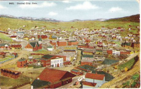 Почтовая открытка "Central City, Colo". США, начало ХХ века