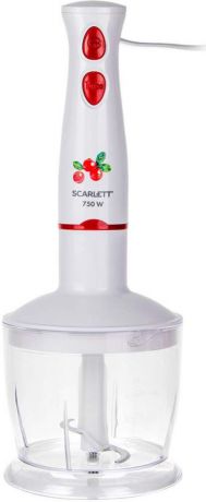 Блендер Scarlett SC-HB42F46, белый, красный