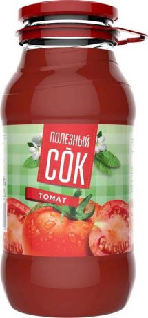 Сок Полезный сок "Томатный" с солью и мякотью, 1,8 л