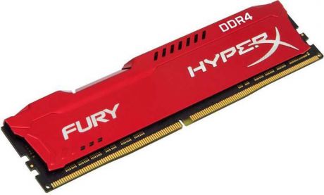 Модуль оперативной памяти Kingston HyperX Fury DDR4 DIMM, 8GB, 3200MHz, CL18, HX432C18FR2/8, red