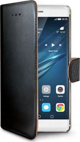 Чехол для сотового телефона Celly Wally Case для Huawei P9, WALLY576, черный