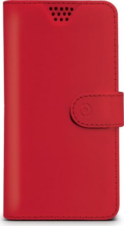 Чехол для сотового телефона Celly Wally Unica универсальный 3,5-4", WALLYUNIMRD, красный