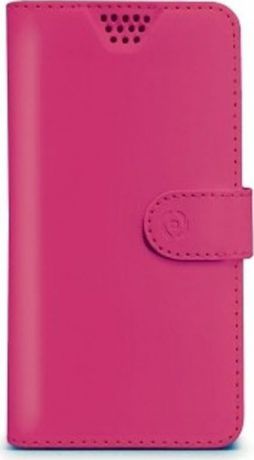 Чехол для сотового телефона Celly Wally Unica универсальный 4-4,5", WALLYUNILFX, розовый