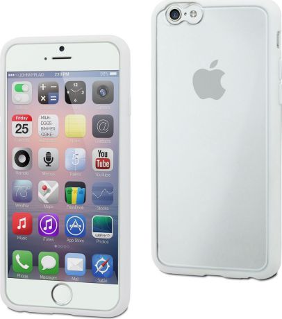 Чехол для сотового телефона Muvit MyFrame Case для Apple iPhone 6/6S Plus, MUBMC0104, белый