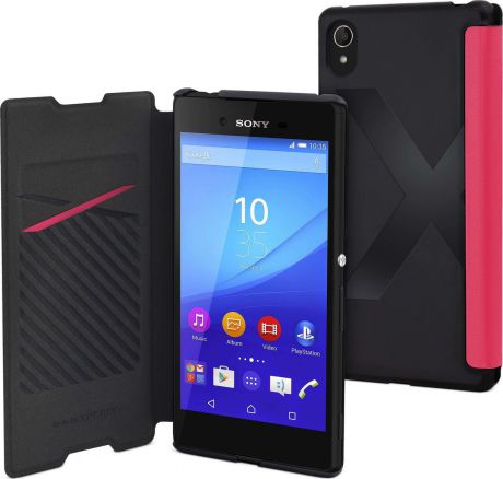 Чехол для сотового телефона Muvit MFX Easy Folio Case для Sony Xperia Z3+, SEEAF0033, розовый