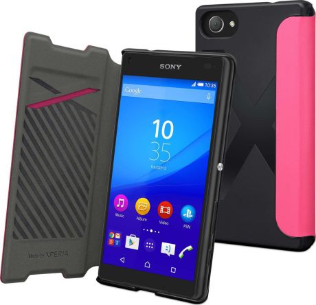 Чехол для сотового телефона Muvit MFX Easy Folio Case для Sony Xperia Z5 Compact, SEEAF0036, розовый