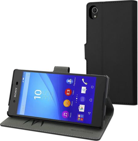 Чехол для сотового телефона Muvit MFX Wallet Folio Case для Sony Xperia Z3+, SEWAL0013, черный