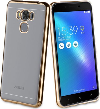 Чехол для сотового телефона Muvit Bling Case для ASUS Zenfone 3 Max (ZC553KL), MLBKC0181, золотой