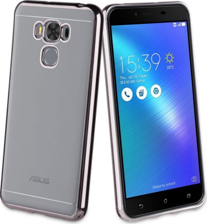 Чехол для сотового телефона Muvit Bling Case для ASUS Zenfone 3 Max (ZC553KL), MLBKC0182, металлик