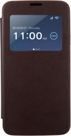 Чехол для сотового телефона Anymode G900F для Galaxy S5 View Flip, F-DMFC000KBR, коричневый