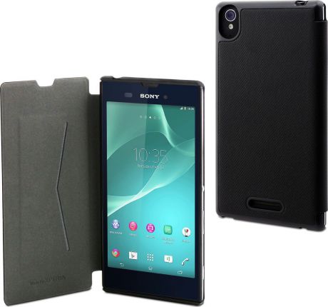 Чехол для сотового телефона Muvit MFX Ultra Slim Folio Case для Sony Xperia T3, SESLI0121, черный