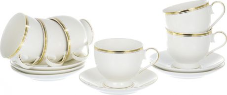 Набор чайный Balsford "Грация", 101-01006, белый, золотой, 12 шт