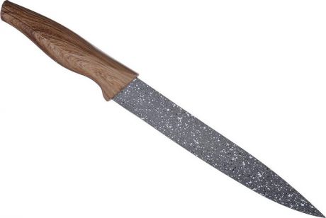 Нож универсальный Satoshi "Алмаз", с антиналипающим покрытием, 803080, серый, длина лезвия 20 см