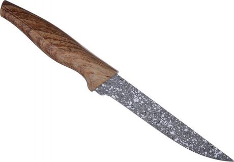 Нож универсальный Satoshi "Алмаз", с антиналипающим покрытием, 803079, серый, длина лезвия 15 см