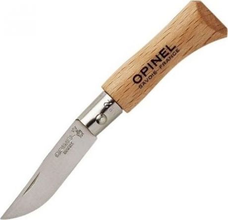 Нож Opinel №2 Natural, R39063, длина лезвия 3,5 см