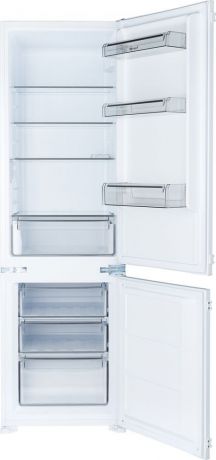Холодильник Weissgauff WRKI 2801 MD, двухкамерный, встраиваемый, белый