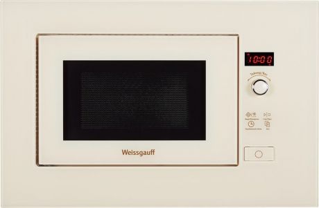 Встраиваемая микроволновая печь Weissgauff HMT 203, бежевый