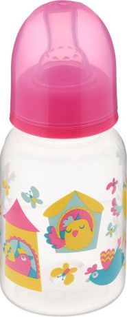 Бутылочка для кормления Мир Детства, с силиконовой соской, 11214, 125 мл