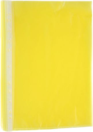 Папка-вкладыш Бюрократ «Премиум», формат А4+, цвет: желтый, 50 шт