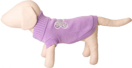 Свитер для собак Каскад "Косточка", 52001099, фиолетовый, размер M