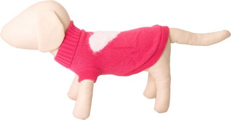 Свитер для собак Каскад "Сердце", 52001106, розовый. Размер S
