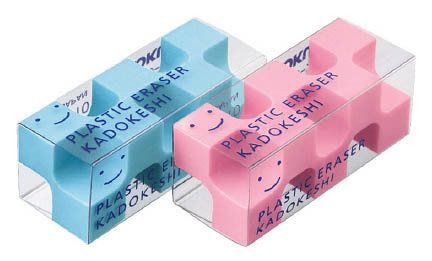 Ластик Kokuyo Keshi-U750, голубой, 828966, розовый, 2 шт