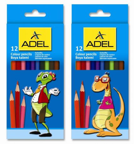 Набор цветных карандашей Adel Colour 211-2315-007, 12 шт