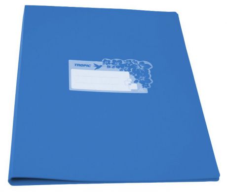 Папка-скоросшиватель Бюрократ, пластик, 0.7 мм, цвет: голубой, A4