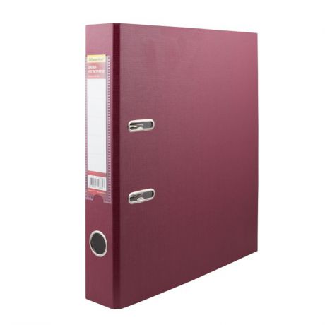 Папка-регистратор Silwerhof 355020-27, A4 50 мм, ПВХ/бумага, цвет: бордовый