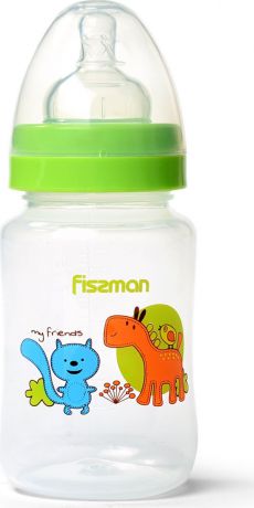 Бутылочка для кормления Fissman, с широким горлышком, 6889, салатовый, 240 мл