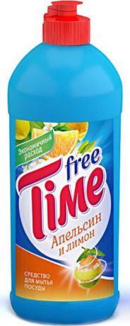 Средство для мытья посуды Free Time Апельсин и лимон, 1138-3, 450 мл