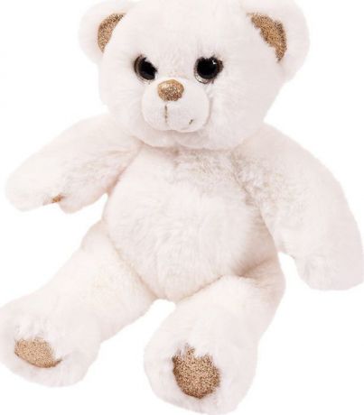 Мягкая игрушка ABtoys "Медведь", M101, белый, 16 см