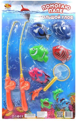 ABtoys Игрушка для ванной Рыбалка Большой Улов 11 предметов PT-00411(PT-00029)
