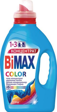 Гель для стирки BiMAX Color, 645-3, 1,5 л