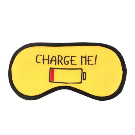 Маска для сна Kawaii Factory Charge Me!, KW189-000020, желтый