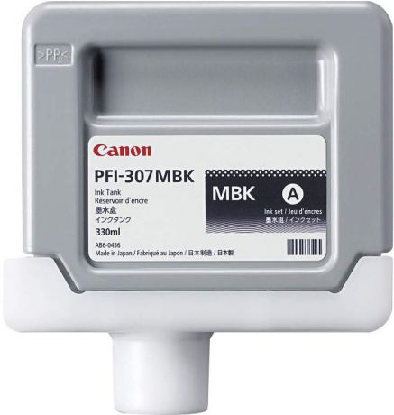 Картридж Canon PFI-307 MBK для плоттера iPF830/840/850. Черный матовый. 330 мл.