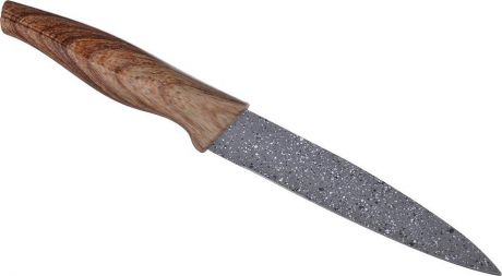 Нож универсальный Satoshi "Алмаз", с антиналипающим покрытием, 803078, серый, длина лезвия 12,7 см