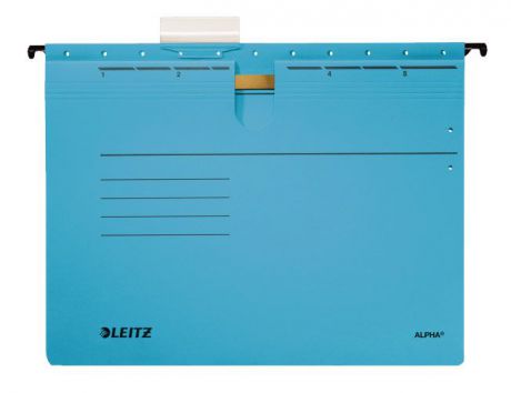 Папка подвесная Esselte Leitz Alpha, со скоросшивателем, цвет: синий, A4