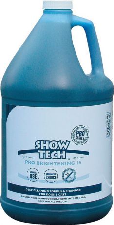 Шампунь для животных Show Tech+ Pro Brightening 15, супер очищающий, 41STE014, 3,8 л