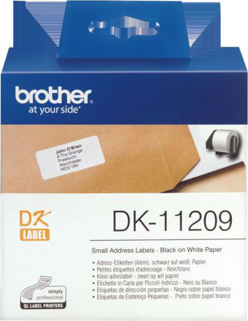 Наклейки Brother DK11209 адресные малые 29х62мм (800шт)
