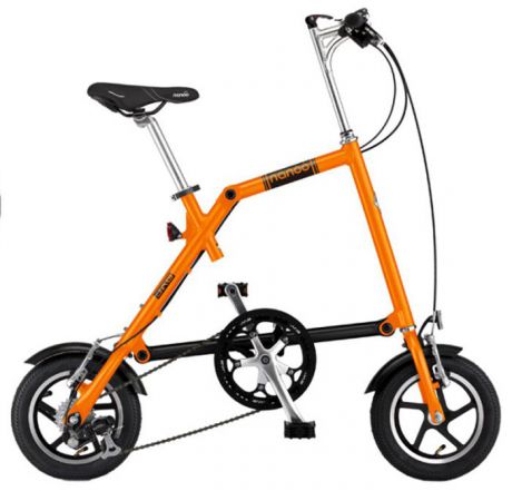 Велосипед складной "Nanoo-127", 7 скоростей, цвет: оранжевый