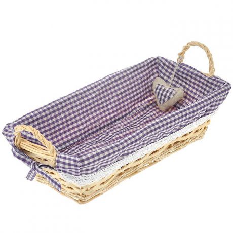Корзинка для хлеба "Premier Housewares", прямоугольная, цвет: фиолетовый, 35 см х 17 см х 13 см