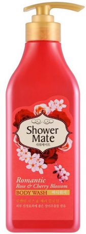 Shower Mate Гель для душа "Роза и вишневый цвет", 550 г