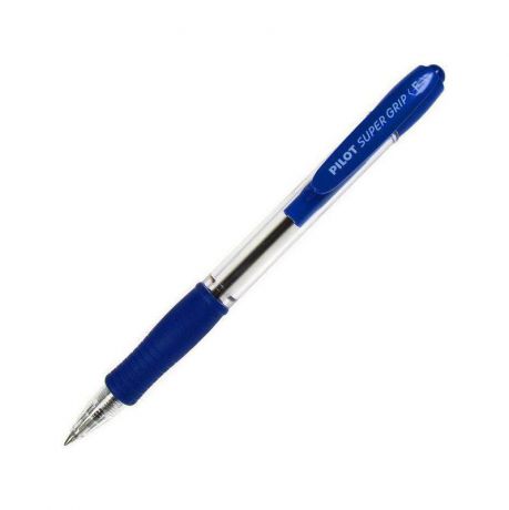 Ручка шариковая Pilot "Supergrip", автоматическая, цвет: синий