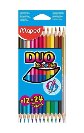 Карандаши цветные двухсторонние Maped "Color