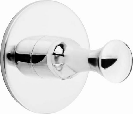 Крючок для ванной Kleber Классик, на клейкой ленте, KLE-031, серебристый