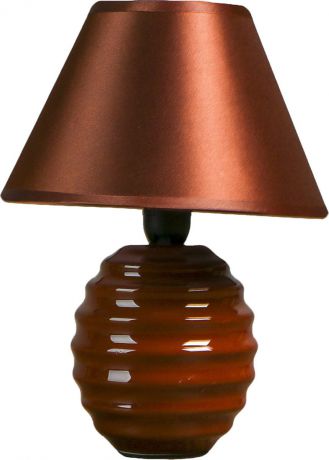 Настольный светильник Risalux Гармонь, E14, 25W, 3733954, коричневый, 17 х 17 х 24 см