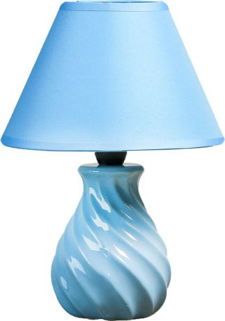 Настольный светильник Risalux Спираль, E14, 25W, 3733946, голубой, 17 х 17 х 26 см